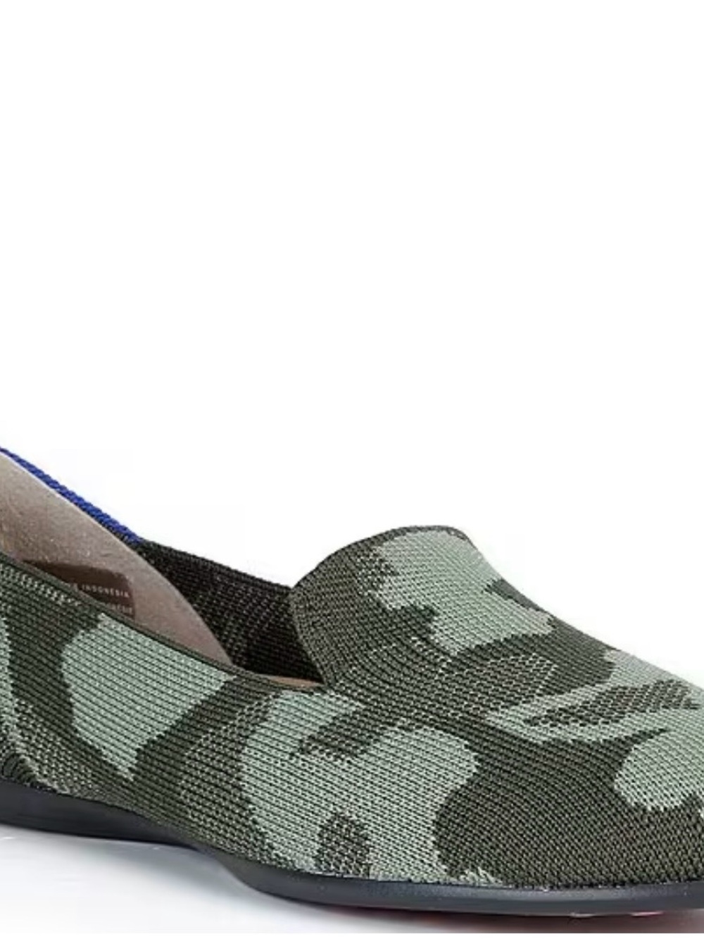 Rothy's Green Camo Knit Loafers